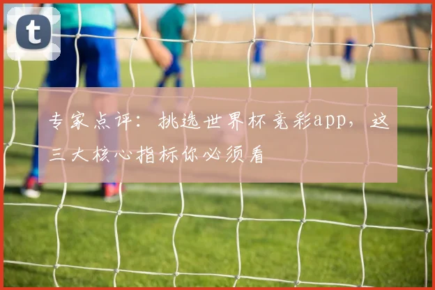 专家点评:挑选世界杯竞彩app,这三大核心指标你必须看