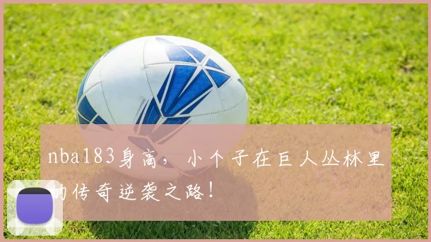 nba183身高，小个子在巨人丛林里的传奇逆袭之路！